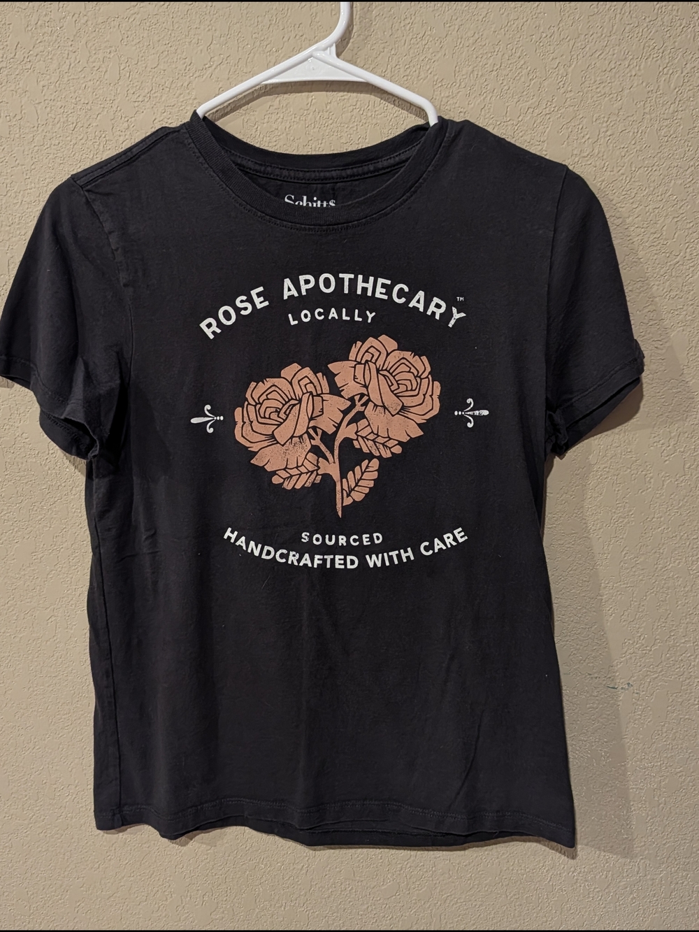Schitts Creek Rose Apothecary Black Short Sleeve Graphic Tee